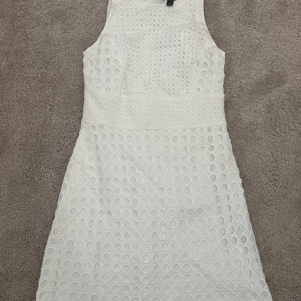 Banana Republic White Eyelet Dress